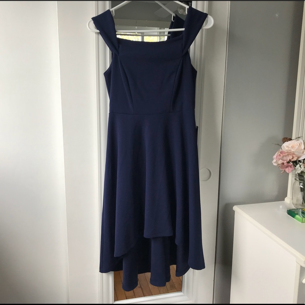 Blue Shoulder Dress